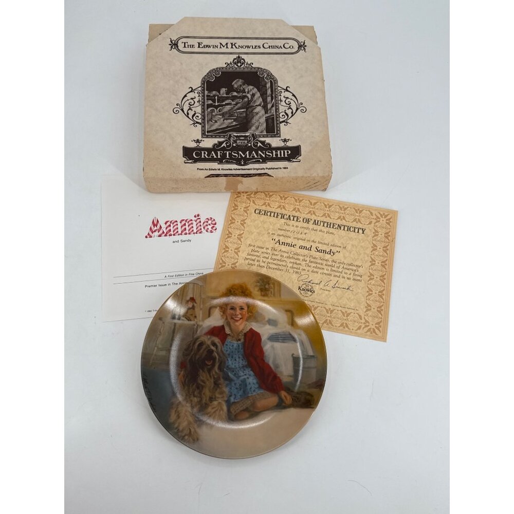 Annie & Sandy Collectors Plate By Knowles Limited Edition